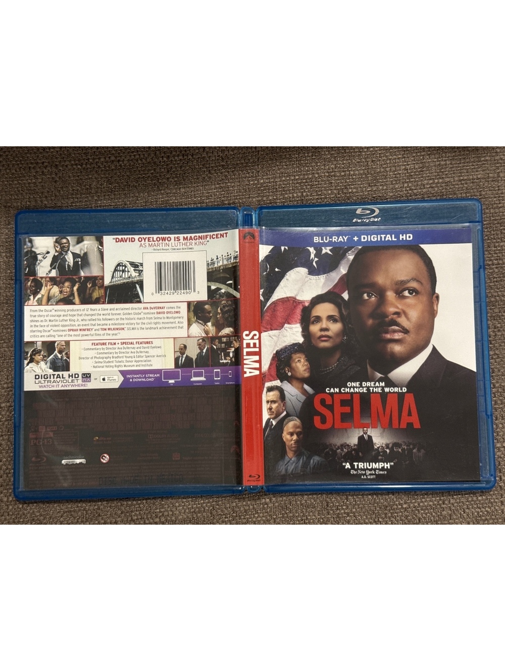 Selma (Blu-Ray + DVD + Digital, 2015) 2-Disc Set David Oyelowo